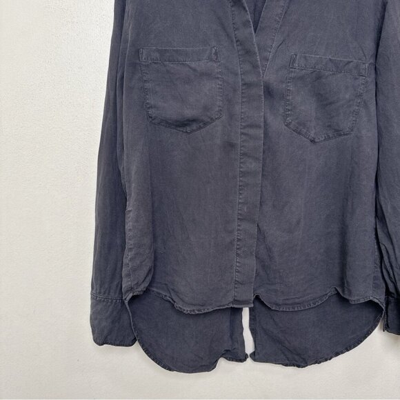 Anthropologie Womens Medium Grey Wash Cloth & Stone Buttondown Shirt - Picture 10 of 16